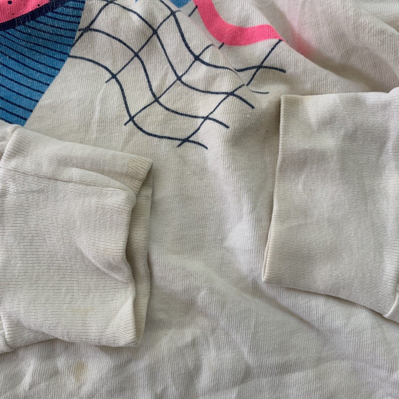 Vintage Nike T Shirt USA Rare Blue Long Sleeve 80s Volleyball 90s Sports Pink