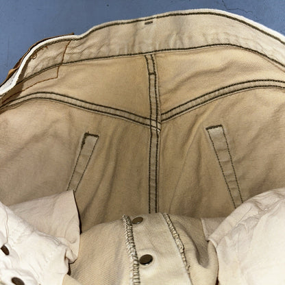 Levis 501 Vintage 90s USA XX Straight Leg Jeans Yellow Khaki 36x32 Act 34x31