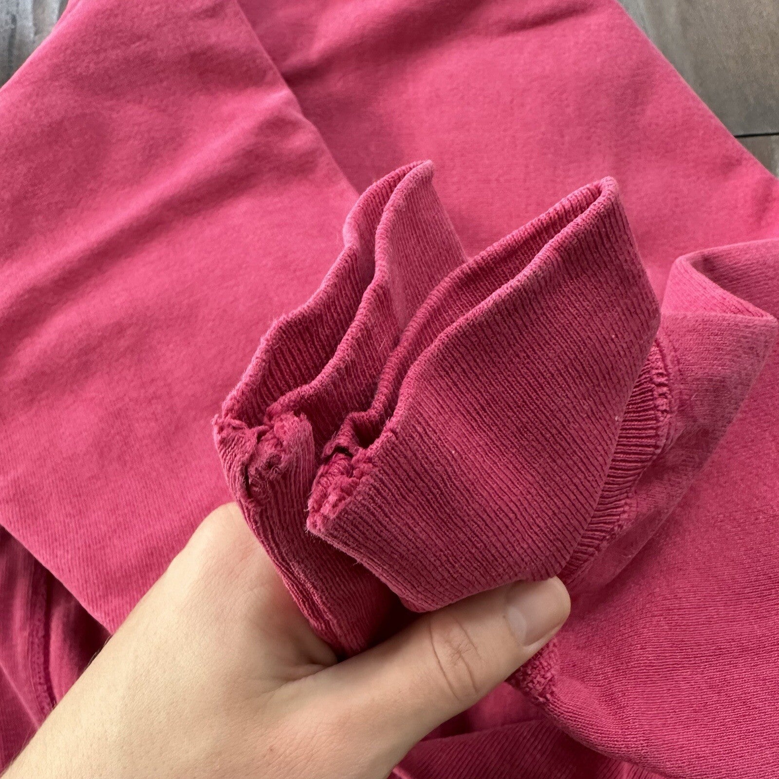 Vintage Champion 90s USA Pink Reverse Weave Sweatshirt Blank 70s Gusset Jumper