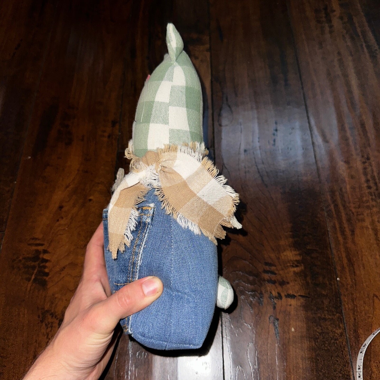 VTG Levis Plush Stuffed Animal Handmade USA Orange Tab Halloween Cat Decor