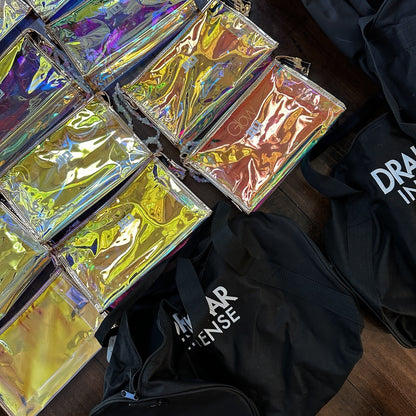 Lot Of 20 Women's Glam Makeup Cosmetic Mini Bag Travel Size Duffle Bag. RANDOM