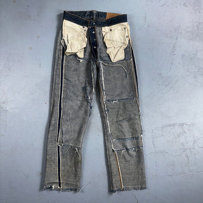 Levis 501 Big E Vintage 60s Redline Selvedge USA XX 1960s Jeans 66 Act 26x25