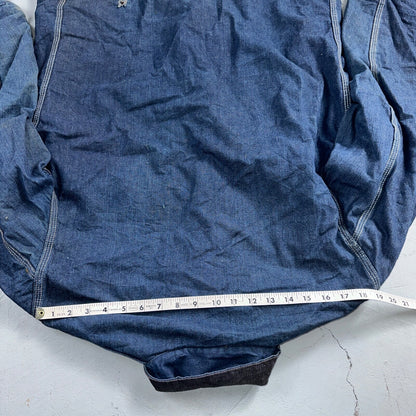 Vintage 60s Hercules Sears Roebuck And Co Denim Chore Jacket Coat Lined Detroit