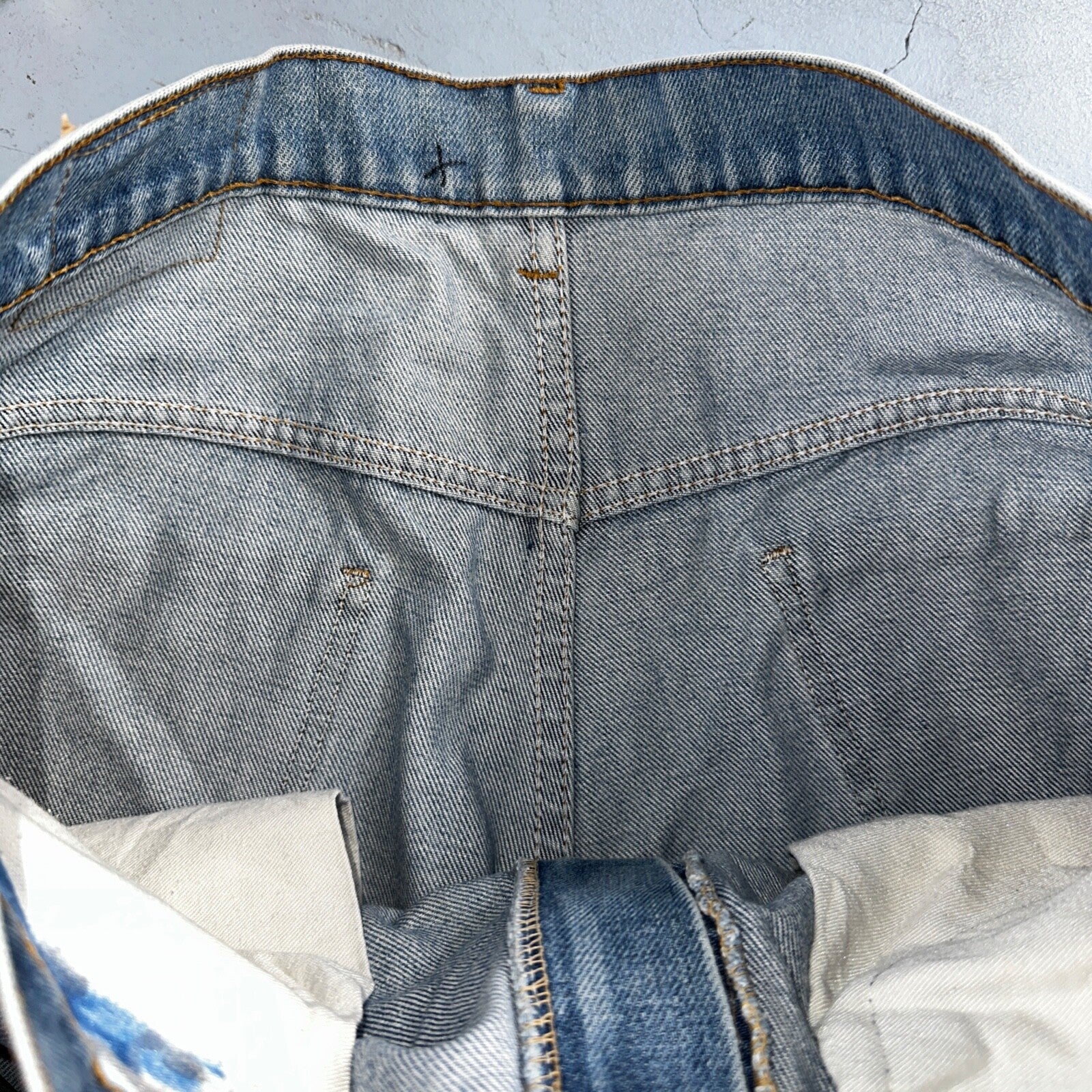 Levis 517 Vintage 80s USA Orange Tab Bootcut Flare Blue Worn Jeans Act 34x26