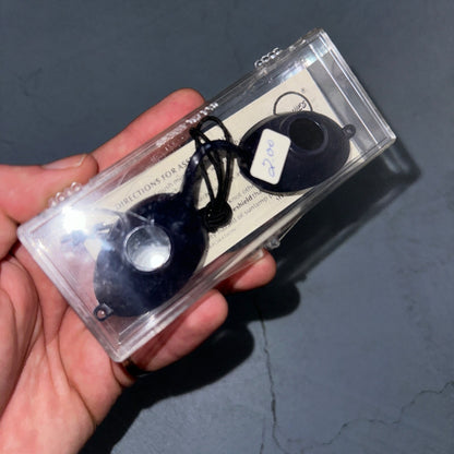 Vintage 1986 LUCAS Super Sunnies Eyeshields Navy Tanning Bed Protection Eyewear