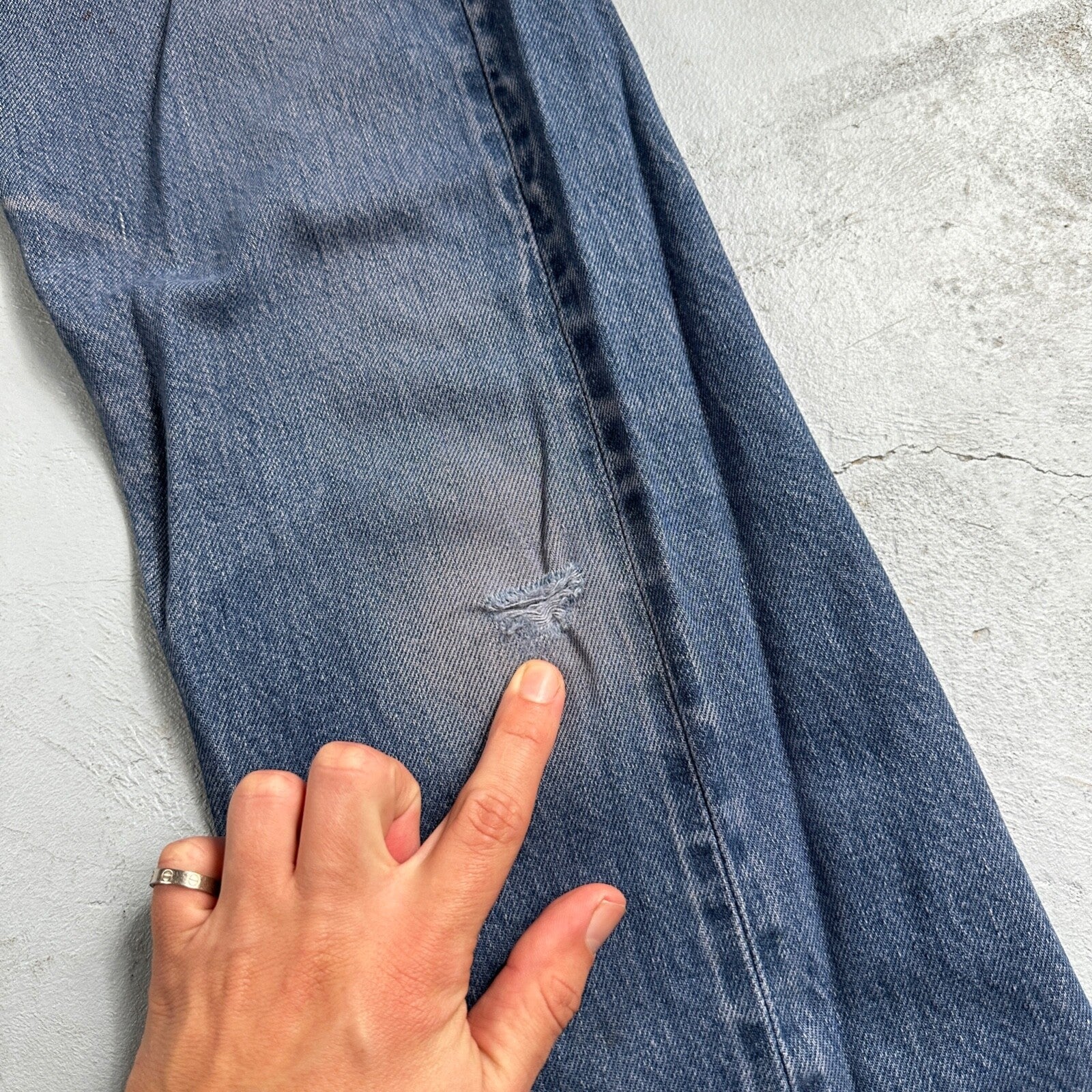 Levis 501 Vintage 80s Redline Selvedge USA XX Jeans Dyed Wash 28x36 Act 26x31