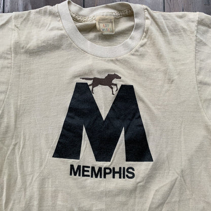 Memphis Tennessee Horse Racing Vintage T Shirt 70s 80s Animal Love Music Rap