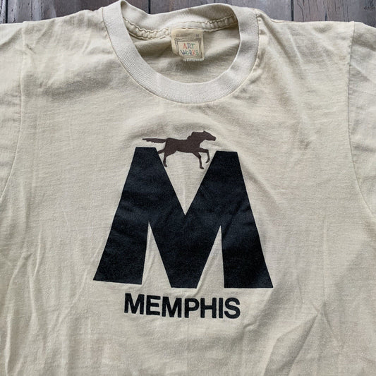 Memphis Tennessee Horse Racing Vintage T Shirt 70s 80s Animal Love Music Rap