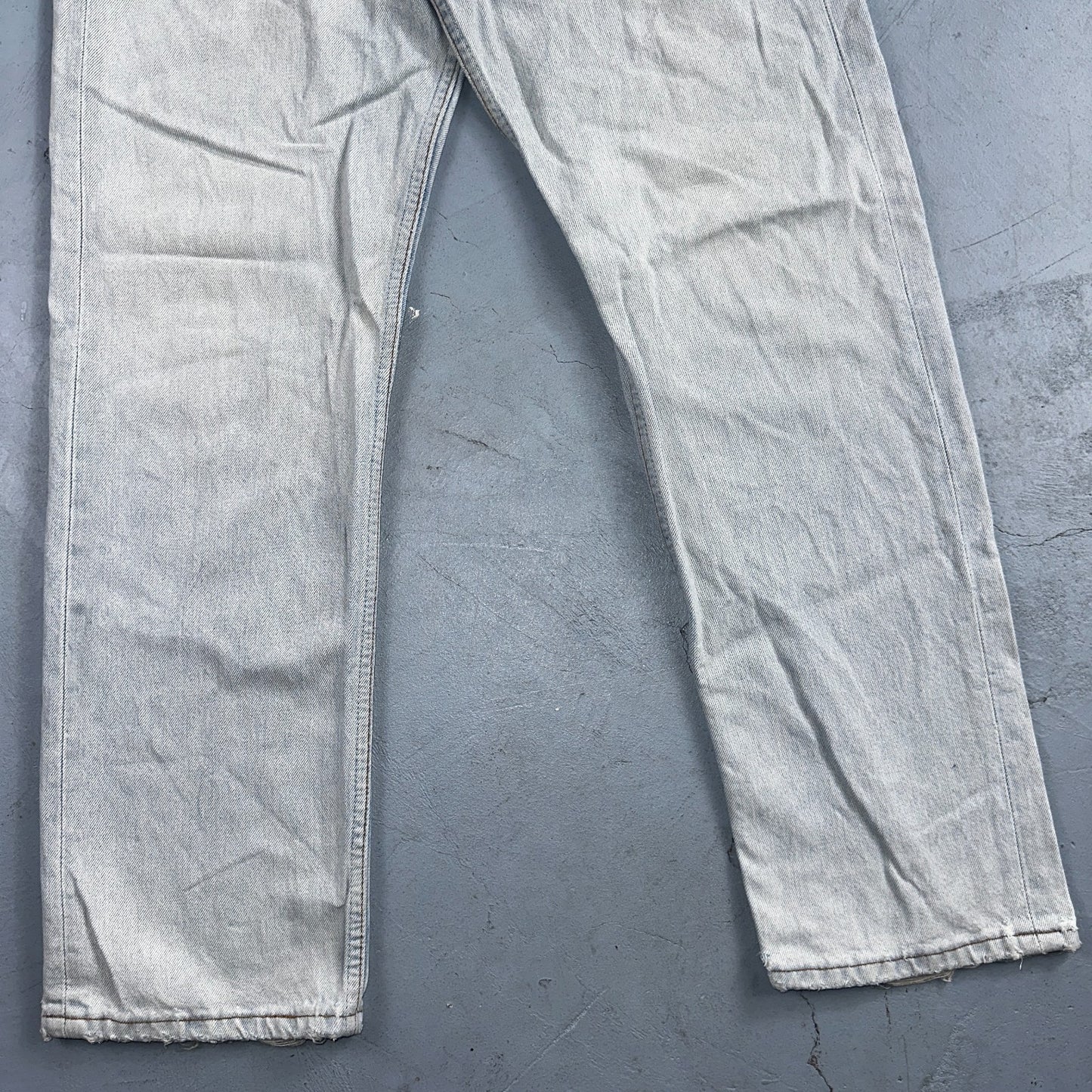 Levis 501 Vintage 90s Mexico Straight Leg Jeans Blue Light Wash 34x30 Act 31x29