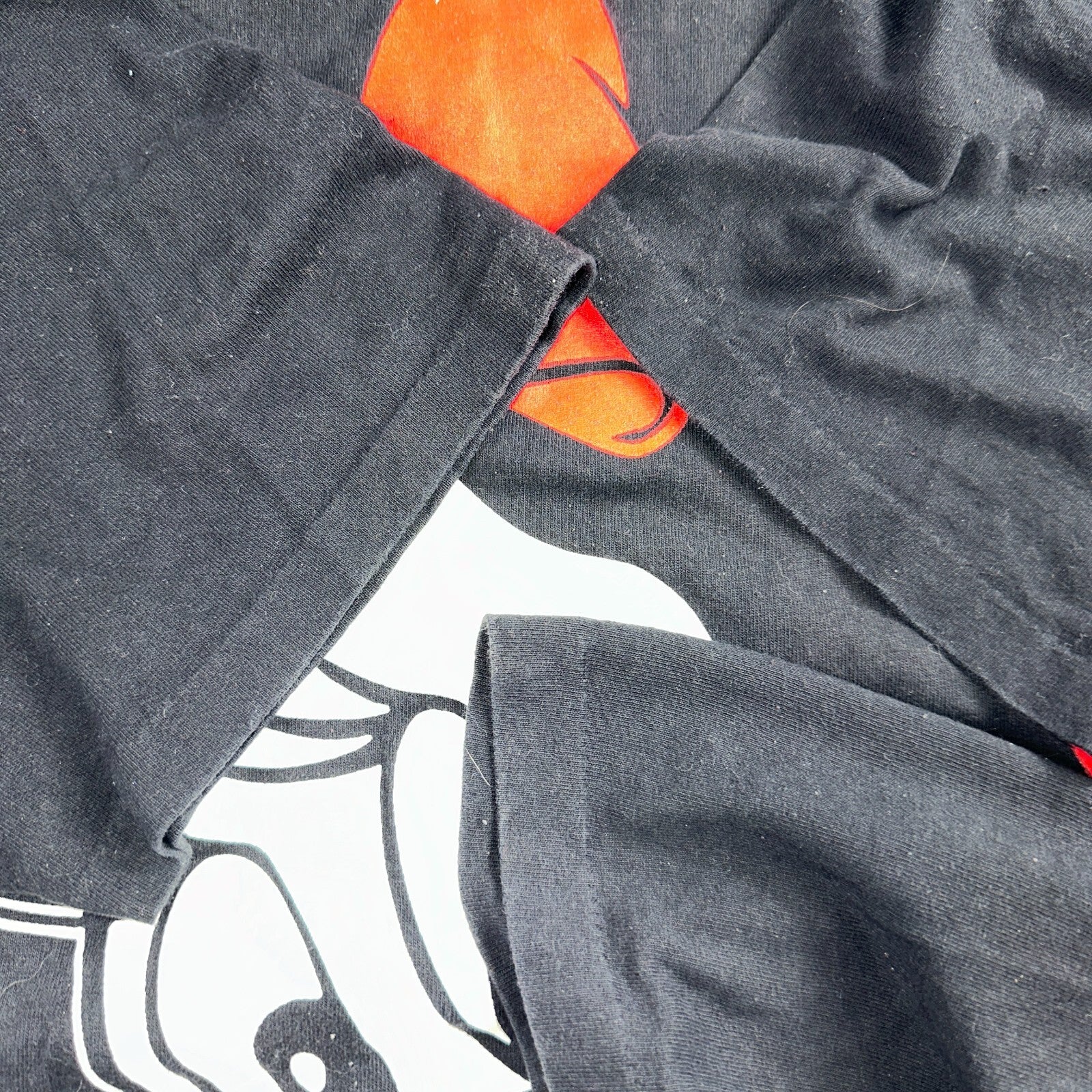 Disney Minnie Mouse 80s AOP VTG T Shirt Big Print Mickey 4XL Black Rap Style