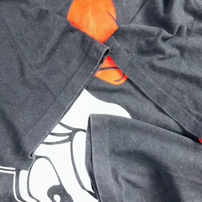 Disney Minnie Mouse 80s AOP VTG T Shirt Big Print Mickey 4XL Black Rap Style