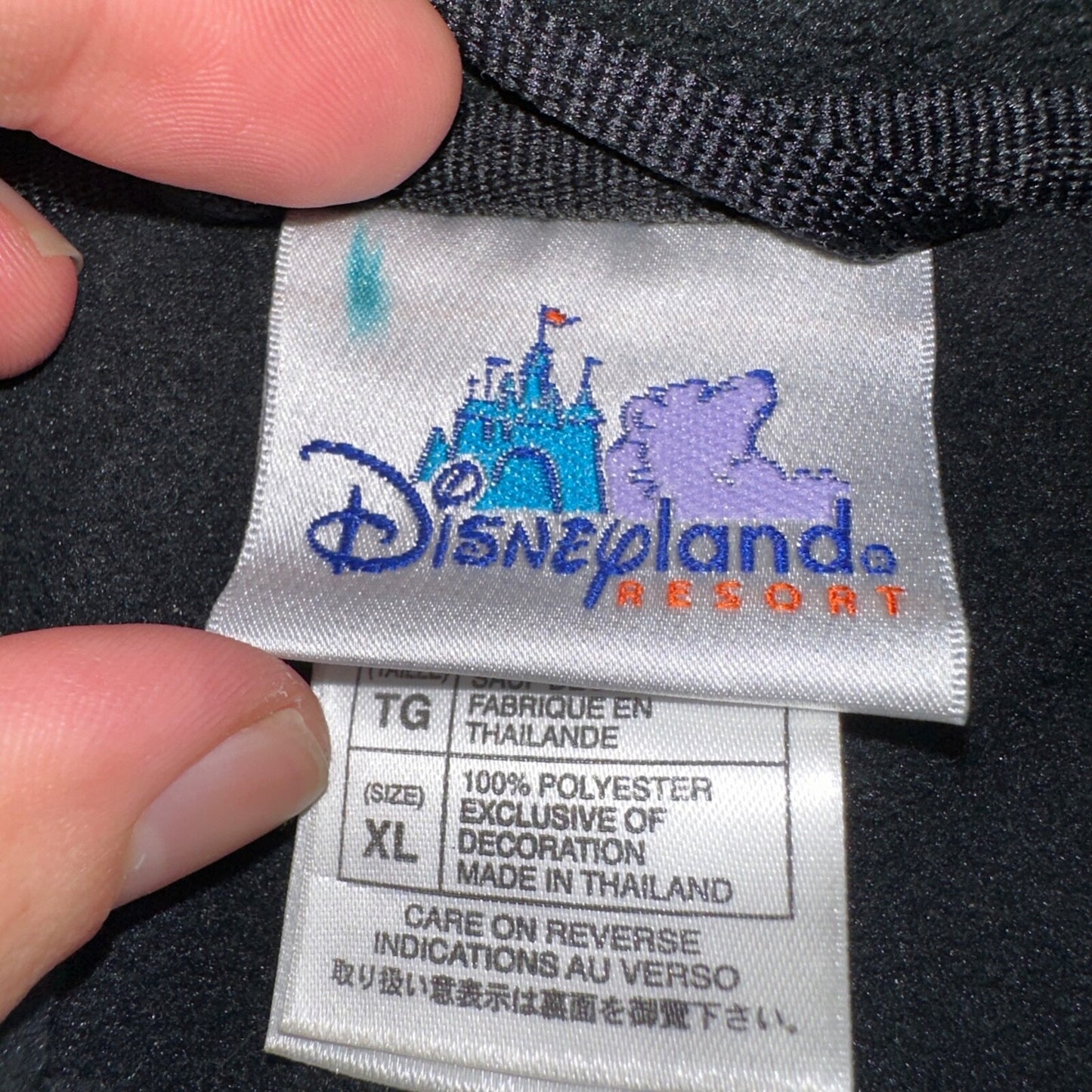 Walt Disney World Mickey Mouse Mens Full Zip Fleece Pull Over Sweat Shirt XL