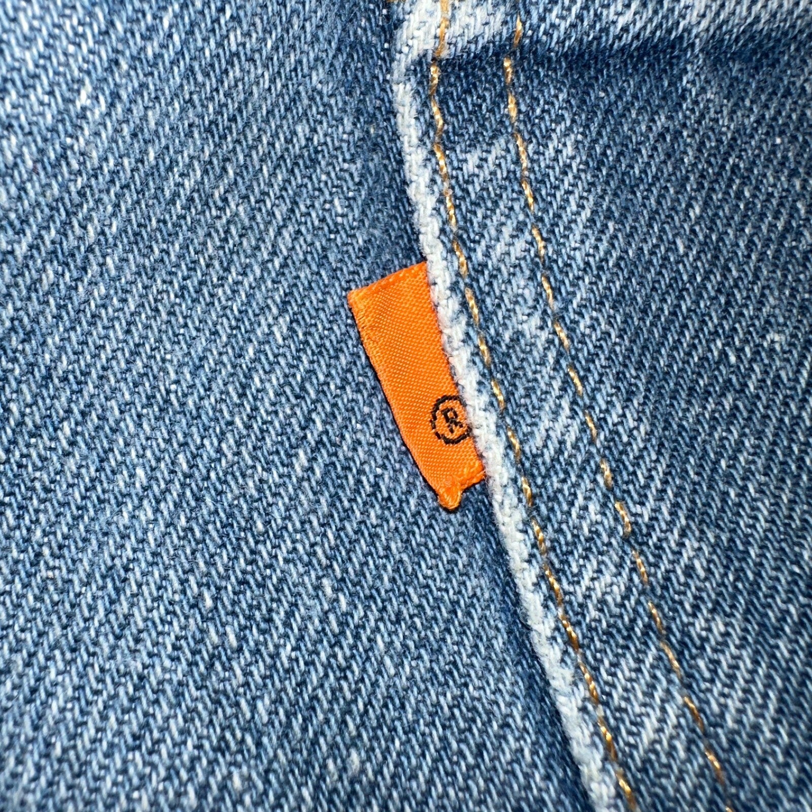 Levis 646 Vintage 70s USA Orange Tab Bootcut Flare Blue Bell Bottom Jeans 40x30