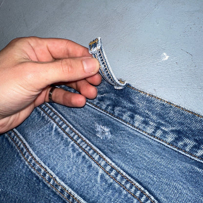 Levis 501 Vintage 90s USA XX Straight Leg Jeans Blue Med Wash 42x32 Act 38x27