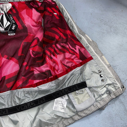 Volcom Snowboarding Jacket Men's Size Small Transition Parka Gray Ski