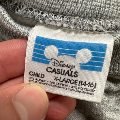 Vintage Mickey Inc Kids Grey Crewneck Sweatshirt Disney Mickey Mouse Size XL