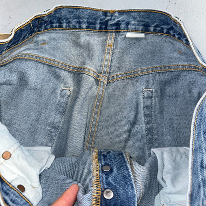 Levis 501 Vintage Y2K 90s XX Straight Leg Jeans Blue Med Wash 38x34 Act 37x33