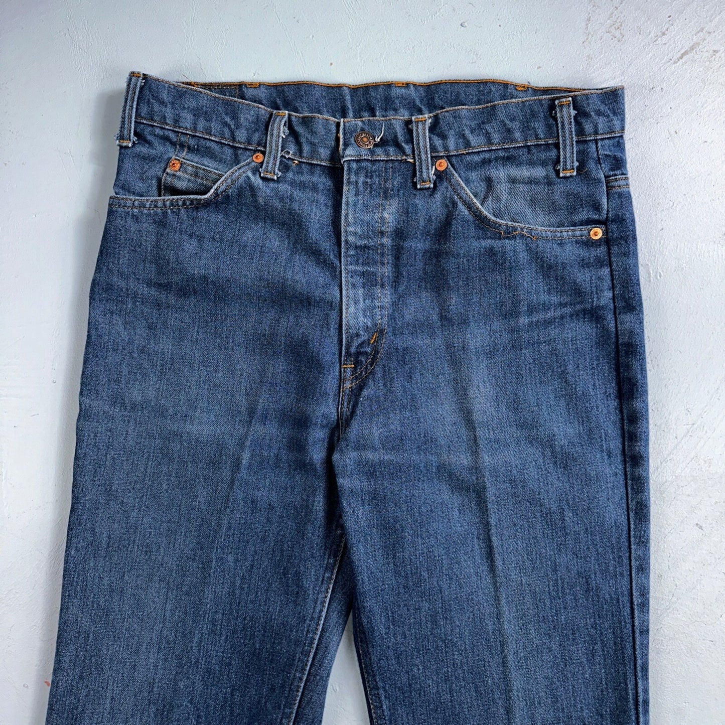 Levis 517 VTG Jeans Mens 34x36 Blue Boot Cut Orange Tab Western USA 80s 33x36