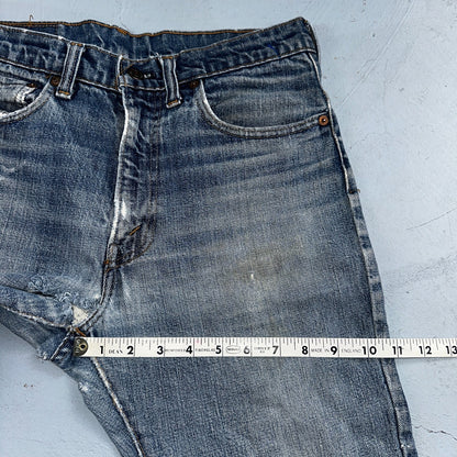 Levis 517 Vintage 70s SS USA Red Tab Bootcut Flare Blue Jeans Talon Act 29x32