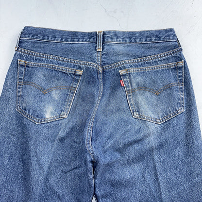 Levis 501 Vintage 80s USA XX Straight Leg Jeans Blue Light Wash 36x40 Act 32x29