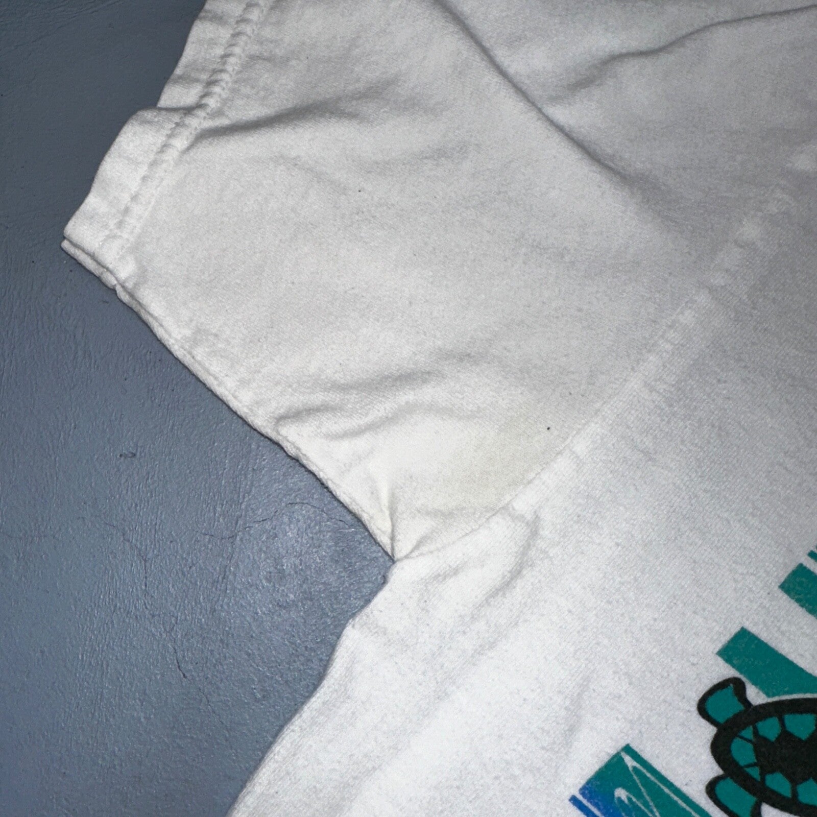 Hawaii Guam USA VTG T Shirt Gildan White Beach Travel Turtle Ocean Love