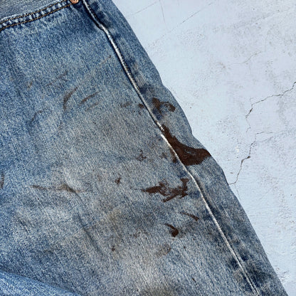 Levis 501 Vintage Y2K XX Straight Leg Jeans Blue Med Wash 34x30 Act 32x28