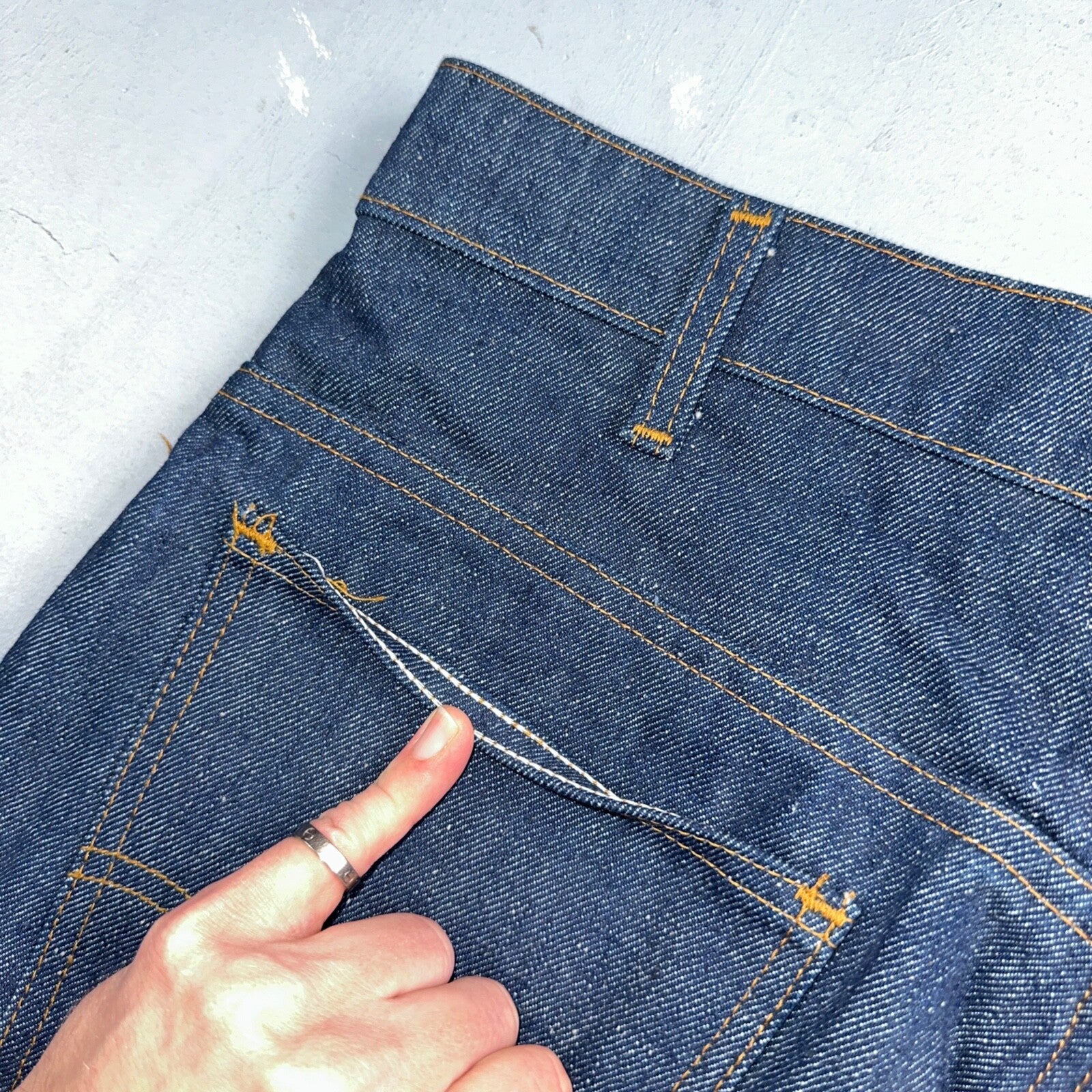 Levis 646 Deadstock 70s USA Orange Tab Bootcut Flare Bell Bottom NOS Jeans 34x31