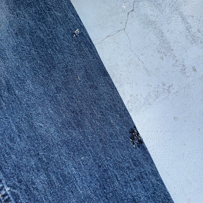 Levis 517 Vintage 80s USA Orange Tab Bootcut Flare Blue Worn Jeans Act 32x26