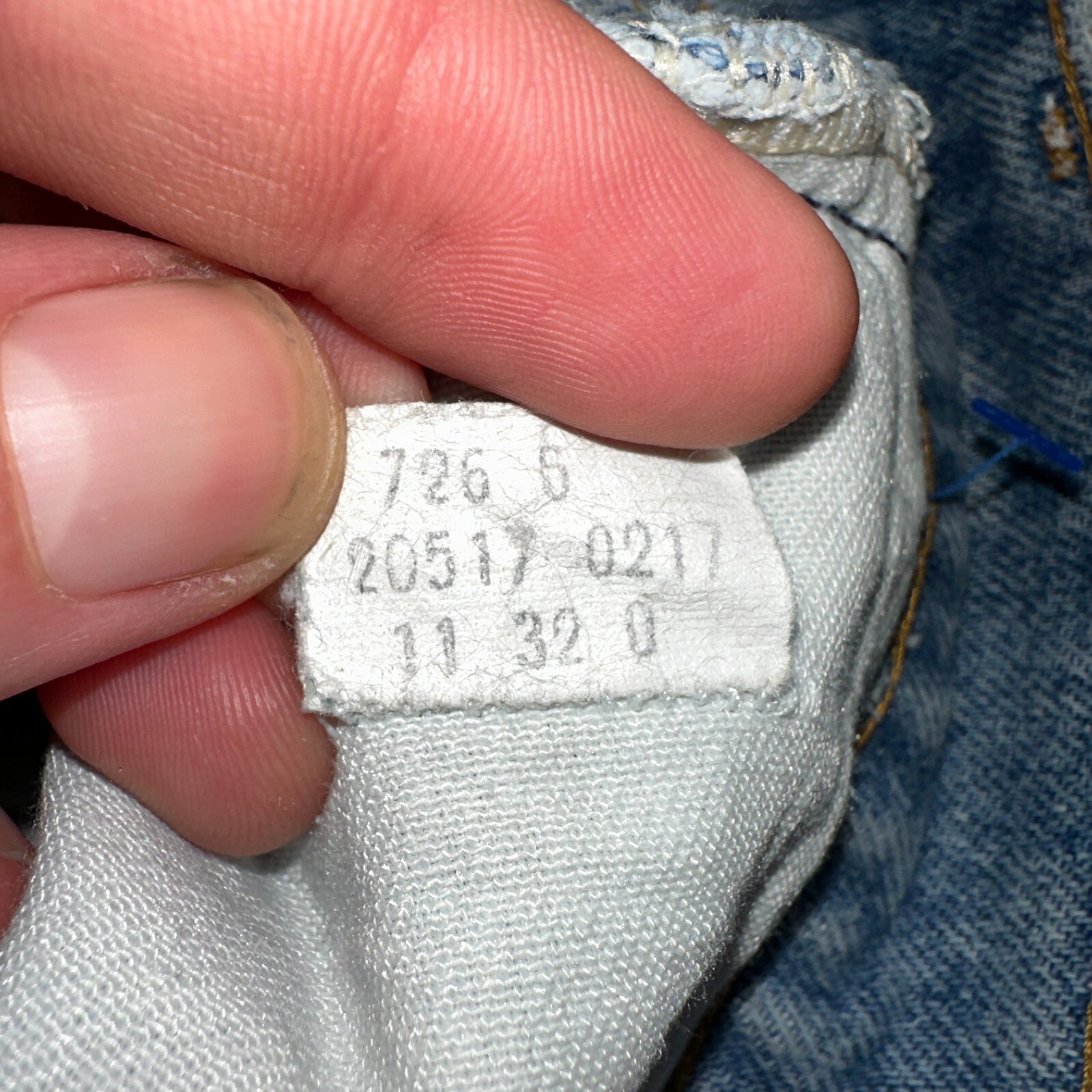 Levis 517 Vintage 80s USA Orange Tab Bootcut Flare Blue Jeans Talon Act 29x28