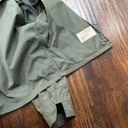 VTG 1960s AG-274 Military Green Water Repellent Jacket 42R Gabardine Rockabilly