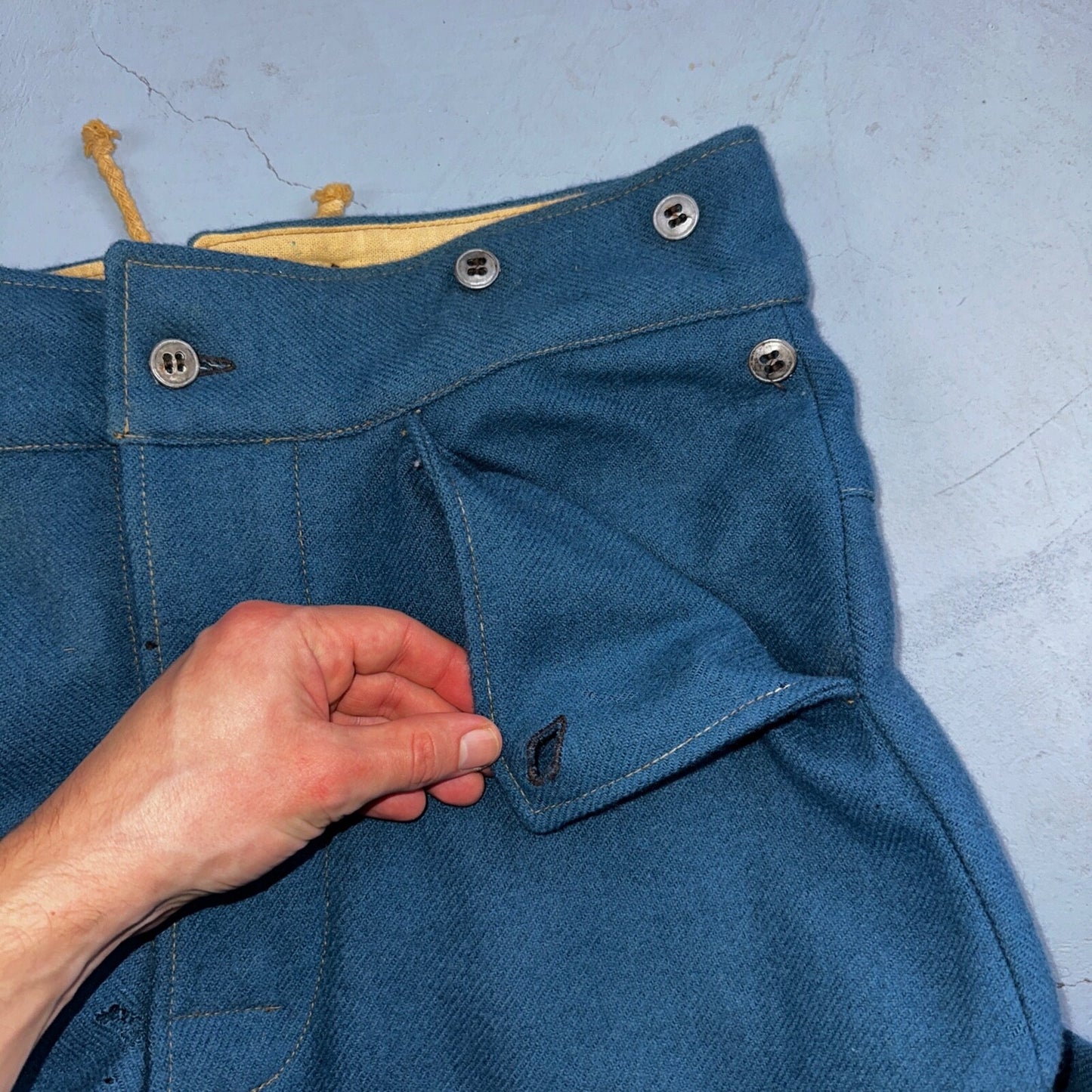 C&D Jarnagin Civil War Reenactment Uniform Sky Blue Wool Pants WWI Rare 38