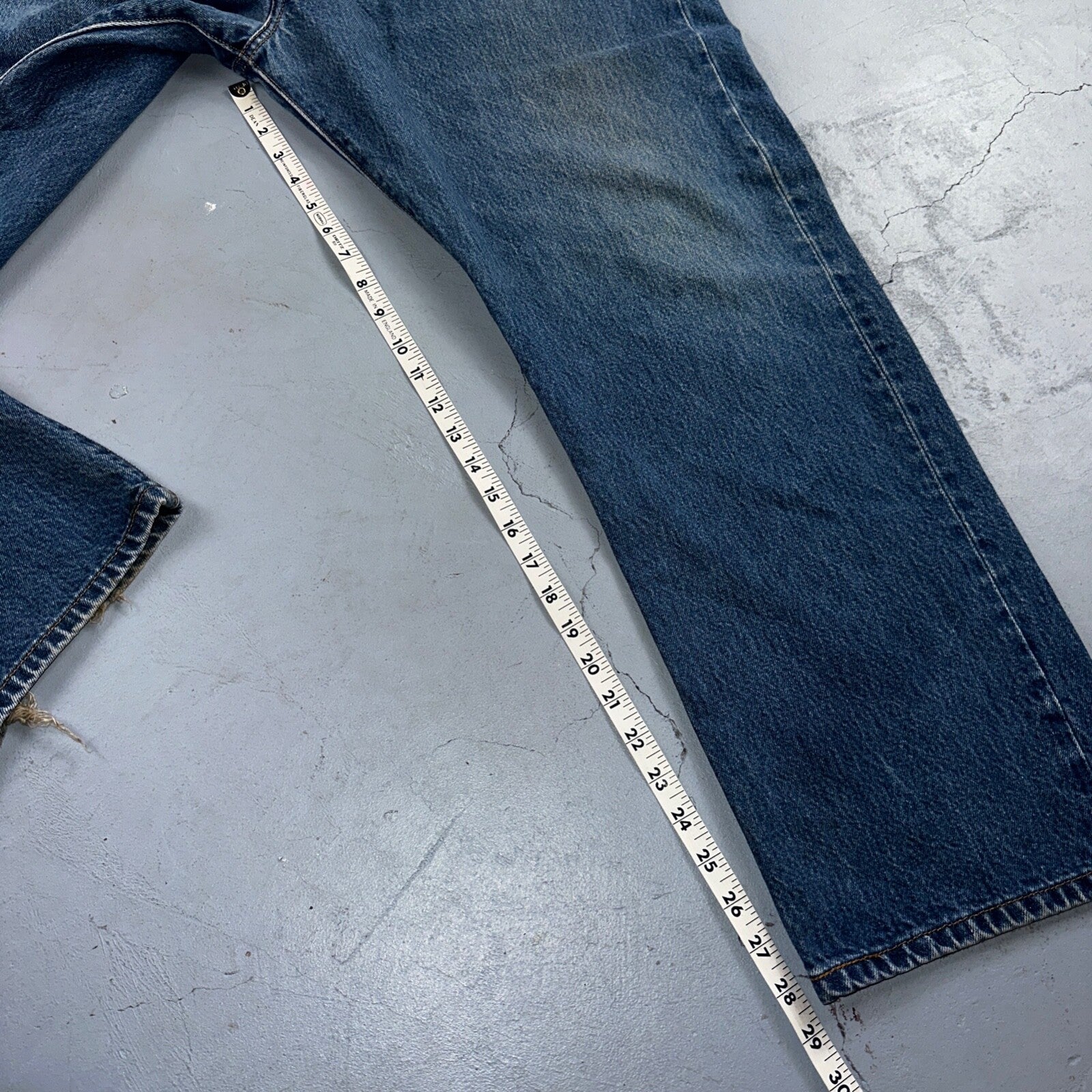 Levis 501 Vintage Y2K XX Straight Leg Jeans Blue Med Wash 42x32 Act 38x28