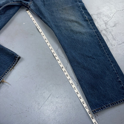 Levis 501 Vintage Y2K XX Straight Leg Jeans Blue Med Wash 42x32 Act 38x28