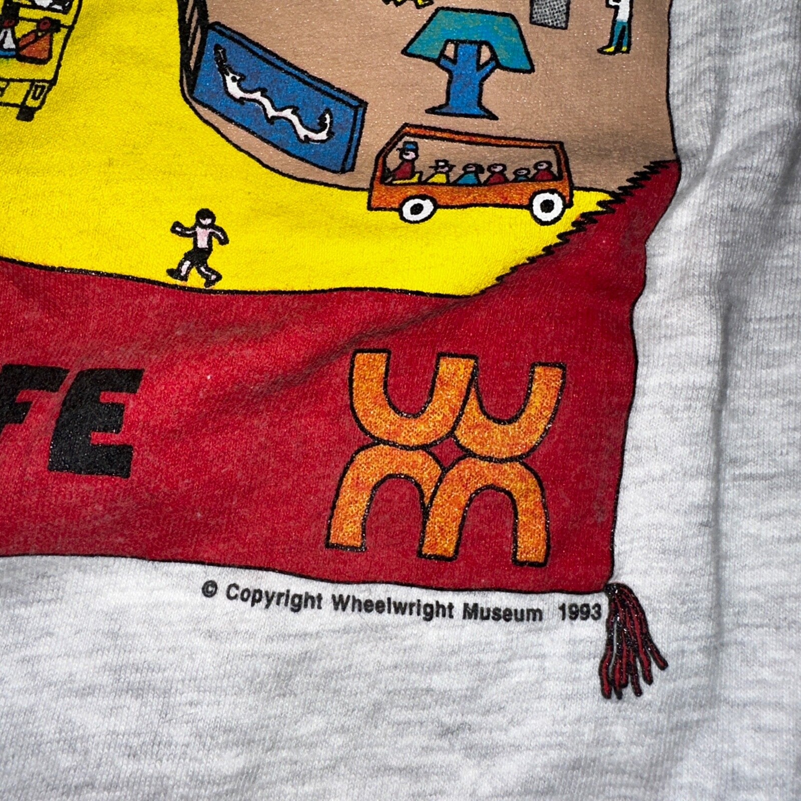 Wheel Wright Museum Vintage T Shirt Santa Fe New Mexico Travel Tribal Cute 90s