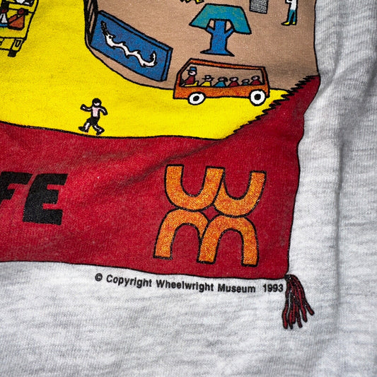 Wheel Wright Museum Vintage T Shirt Santa Fe New Mexico Travel Tribal Cute 90s