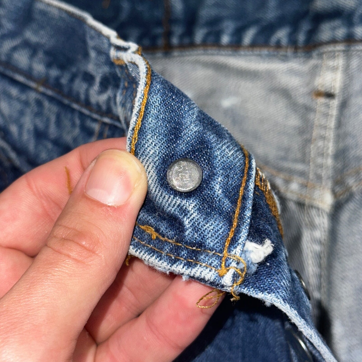 Levis 501 Vintage 80s Redline Selvedge USA XX Jeans Bleach Wash 30x34 Act 28x30