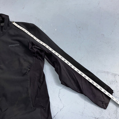Patagonia Men’s L Black Adze Polartec Hybrid Jacket Coat Company Logo Full Zip