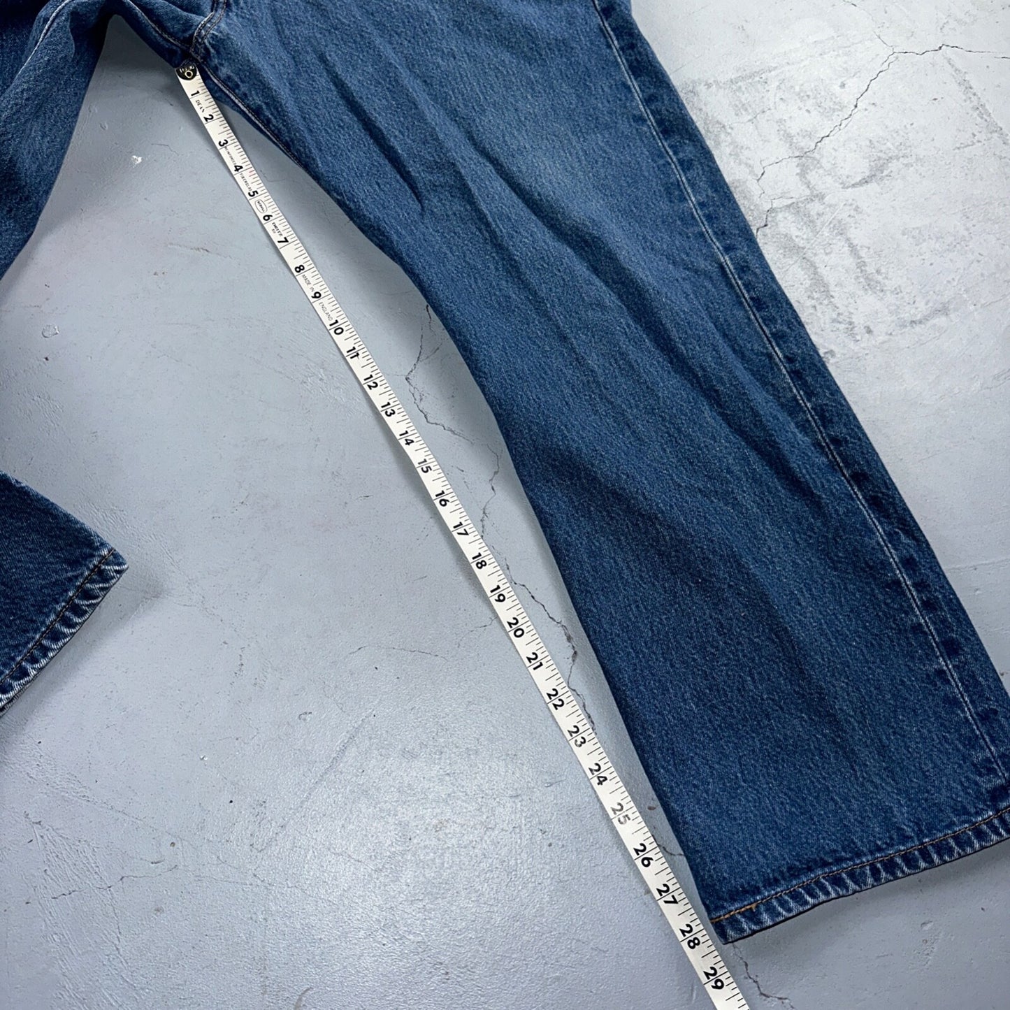 Levis 501 Vintage Y2K XX Straight Leg Jeans Blue Med Wash 42x32 Act 39x28