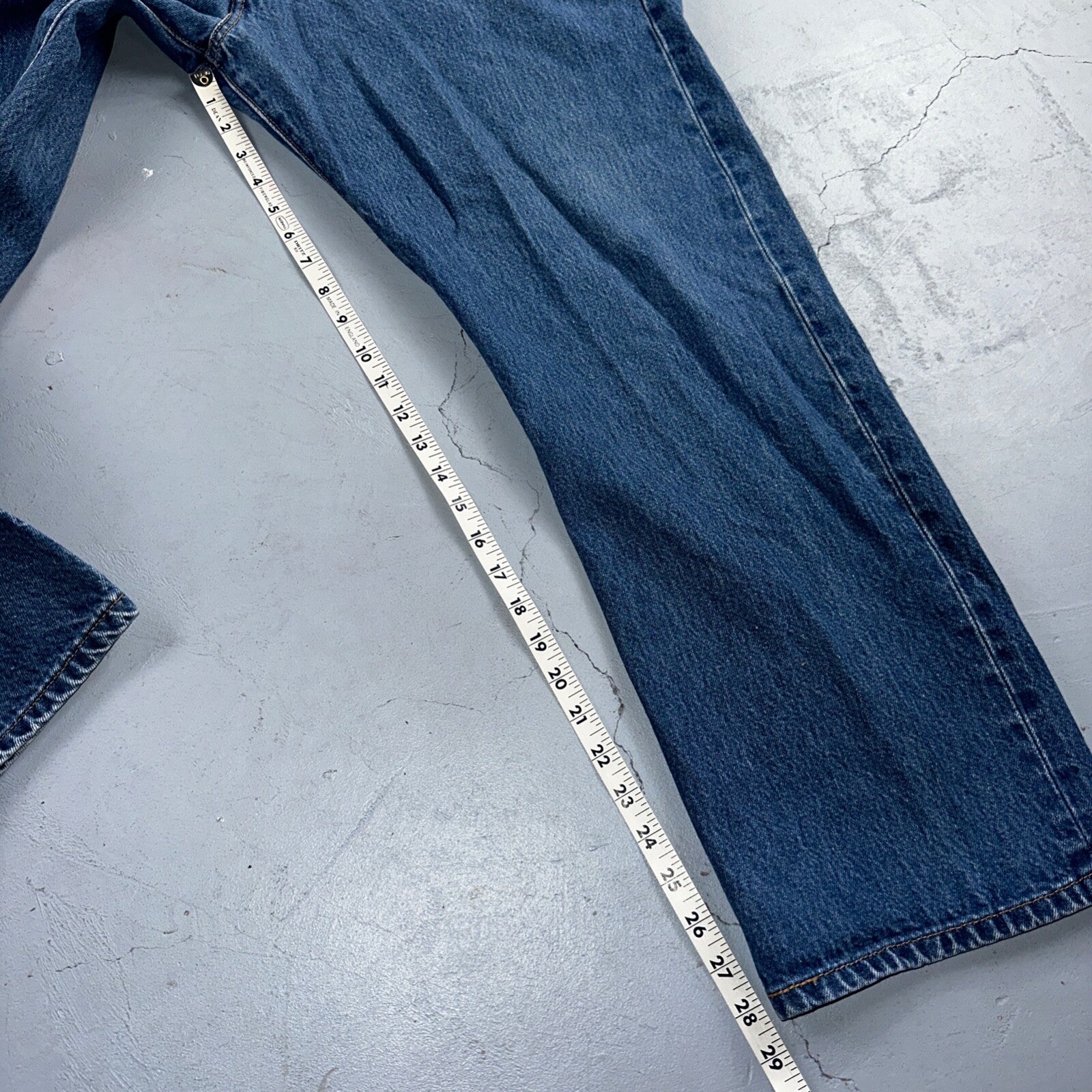 Levis 501 Vintage Y2K XX Straight Leg Jeans Blue Med Wash 42x32 Act 39x28