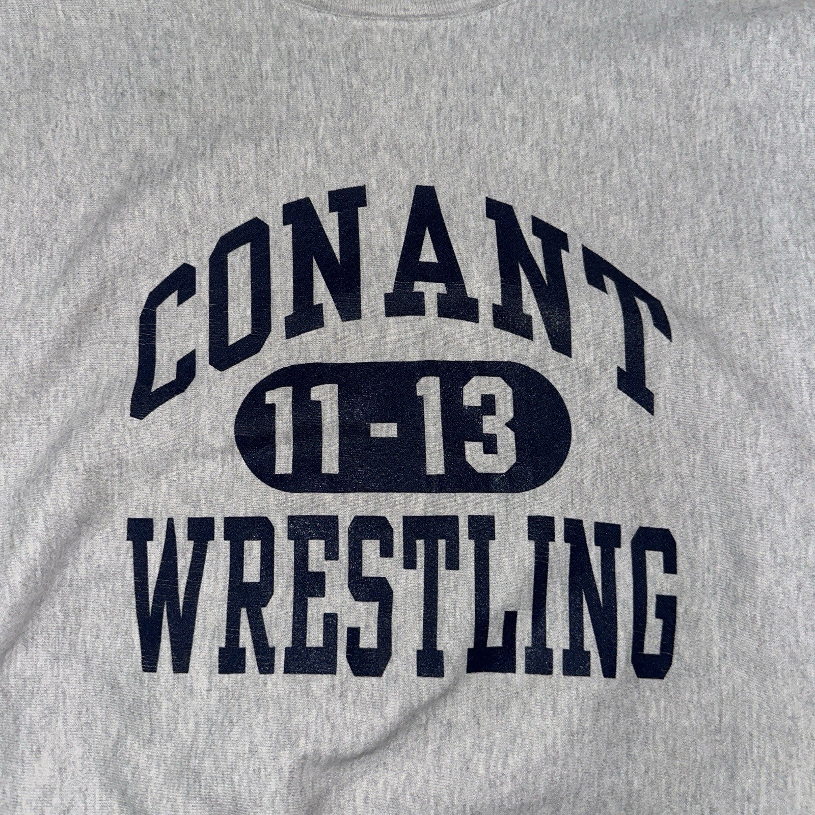 Champion Reverse Weave Vintage Wrestling Conant Sweatshirt L Y2K Gray Crewneck