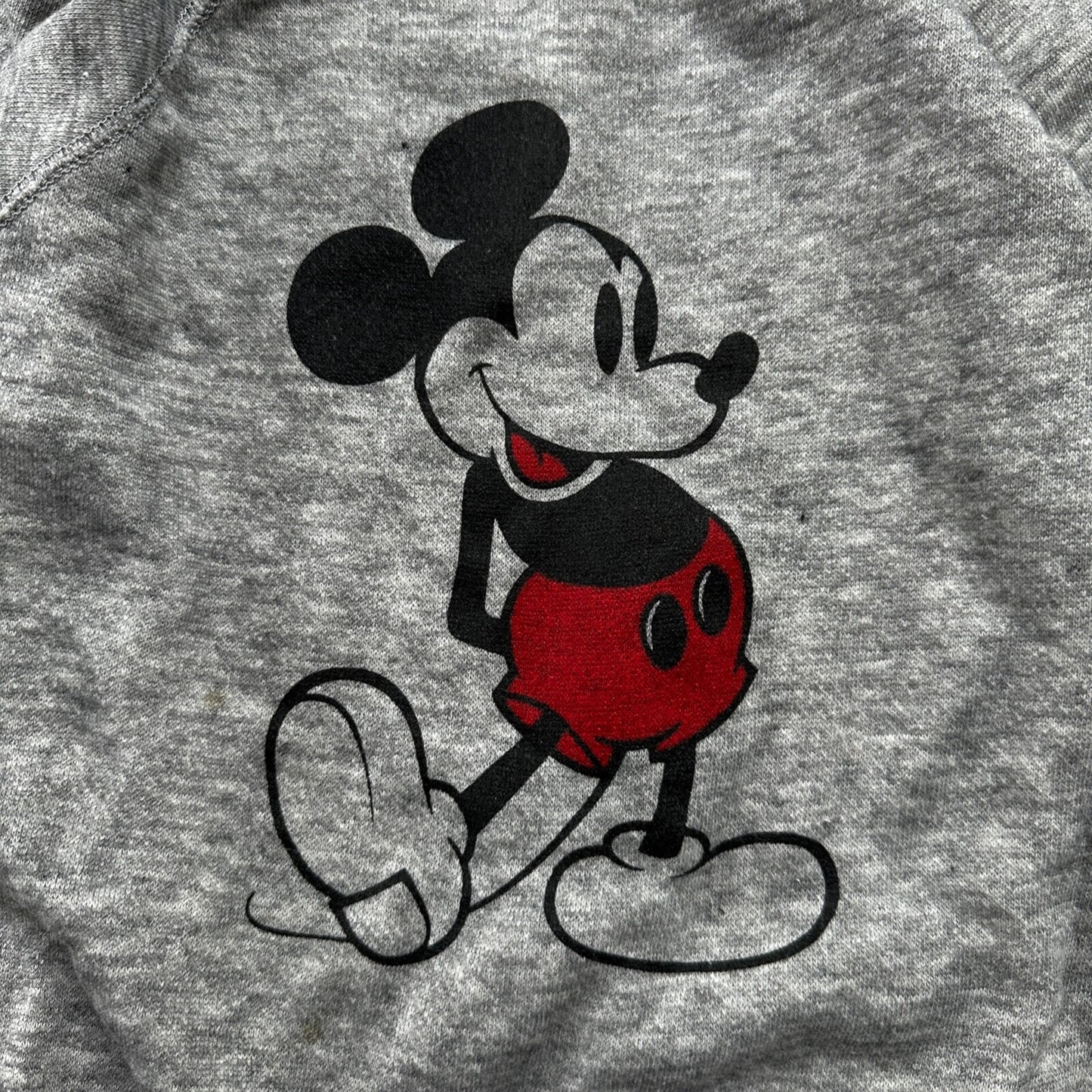 Vintage Mickey Inc Kids Grey Crewneck Sweatshirt Disney Mickey Mouse Size XL