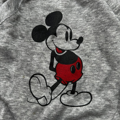 Vintage Mickey Inc Kids Grey Crewneck Sweatshirt Disney Mickey Mouse Size XL