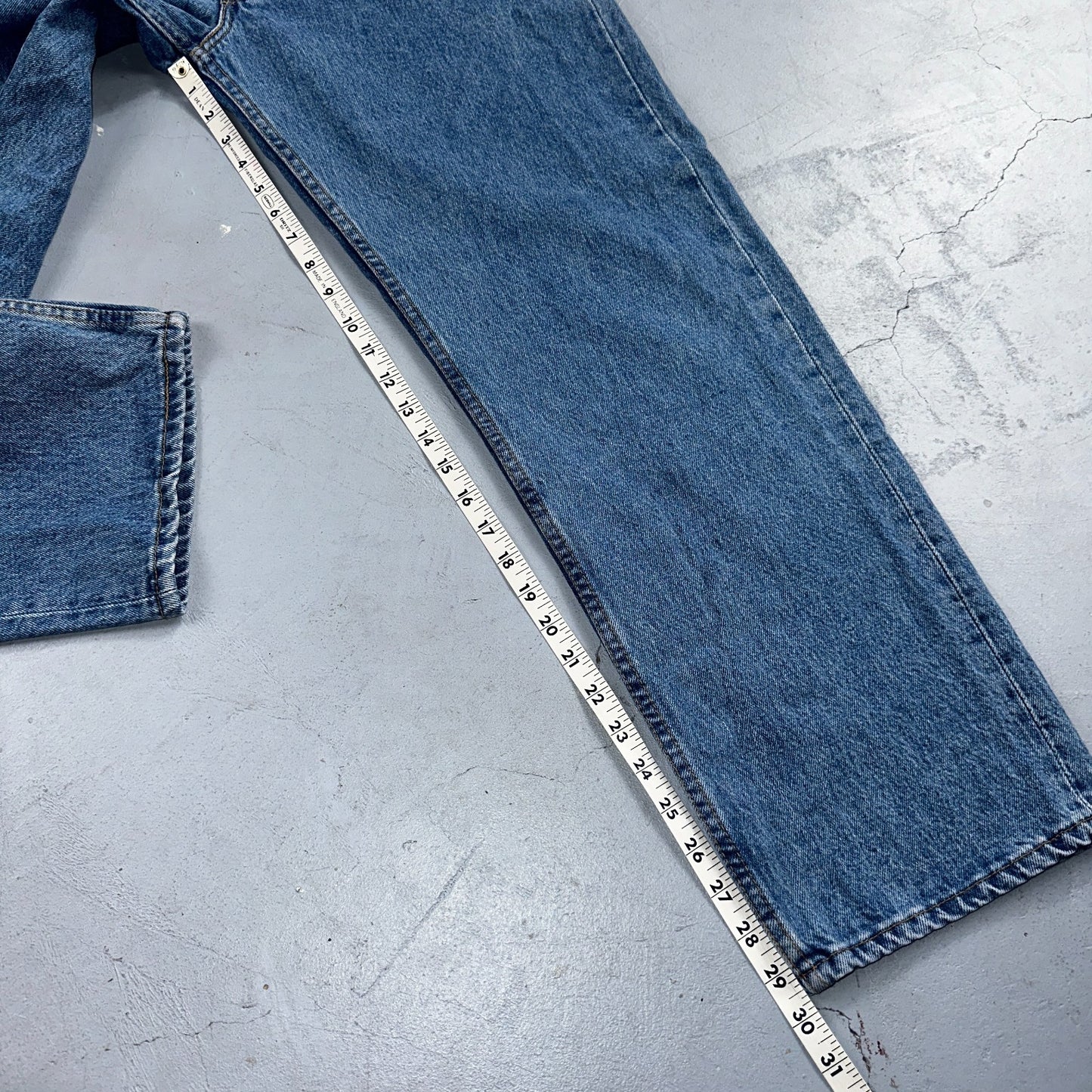 Levis 501 Vintage 90s USA XX Straight Leg Jeans Blue Med Wash 38x30 Act 36x29