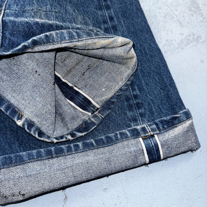 Levis 501 Vintage 80s Redline Selvedge USA XX Jeans Med Wash 48x32 Act 44x26