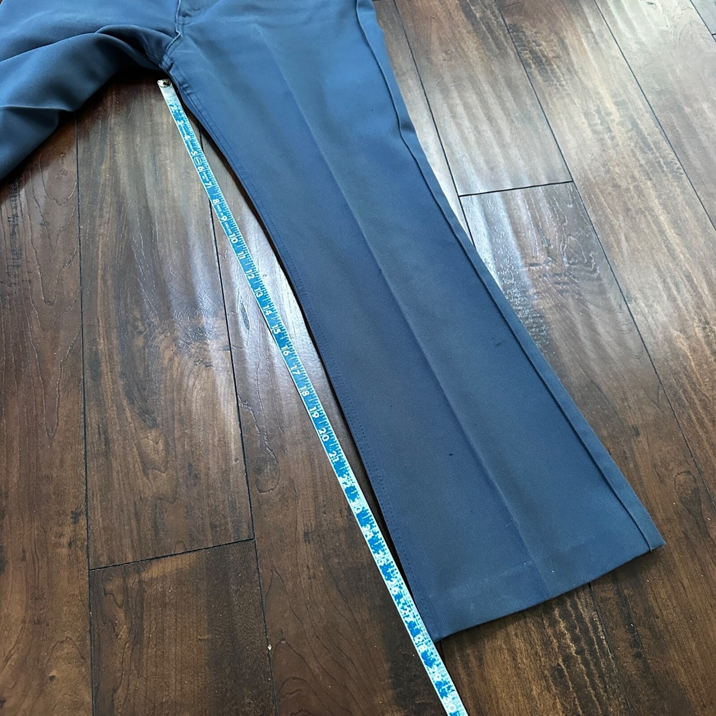 VTG Levis 517 Lot 2 Blue + Brown Polyester Pants Black Gold Tab 34x30 Act 32x28