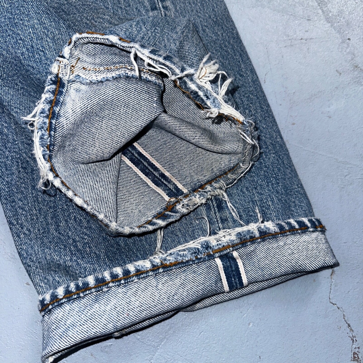 Levis 501 Vintage 80s Redline Selvedge USA XX Jeans Light Wash 1980s Act 29x28