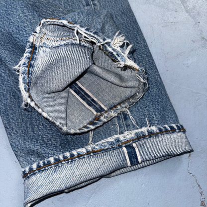 Levis 501 Vintage 80s Redline Selvedge USA XX Jeans Light Wash 1980s Act 29x28