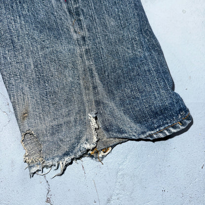 Levis 501 Vintage 70s SS Redline Selvedge USA XX Jeans Med Wash 32x34 Act 30x29