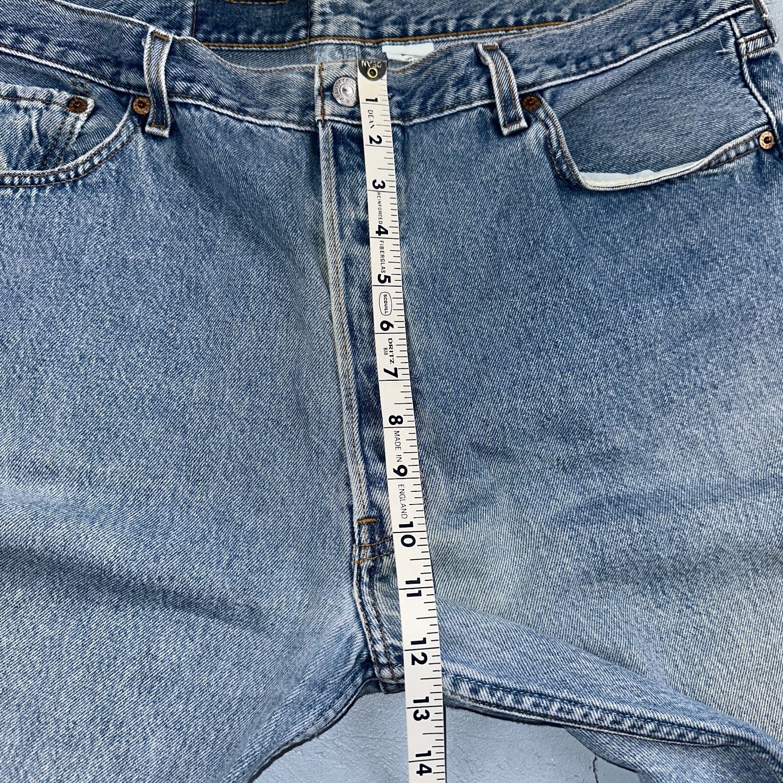 Levis 501 Vintage 90s Mexico Straight Leg Jeans 40x32 Y2K Light Wash Act 37x30