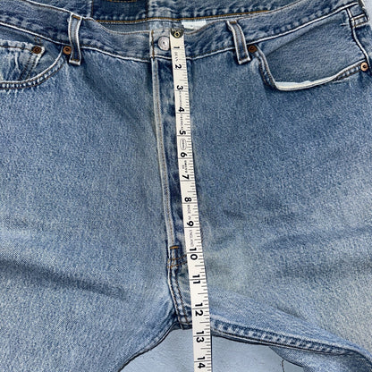 Levis 501 Vintage 90s Mexico Straight Leg Jeans 40x32 Y2K Light Wash Act 37x30
